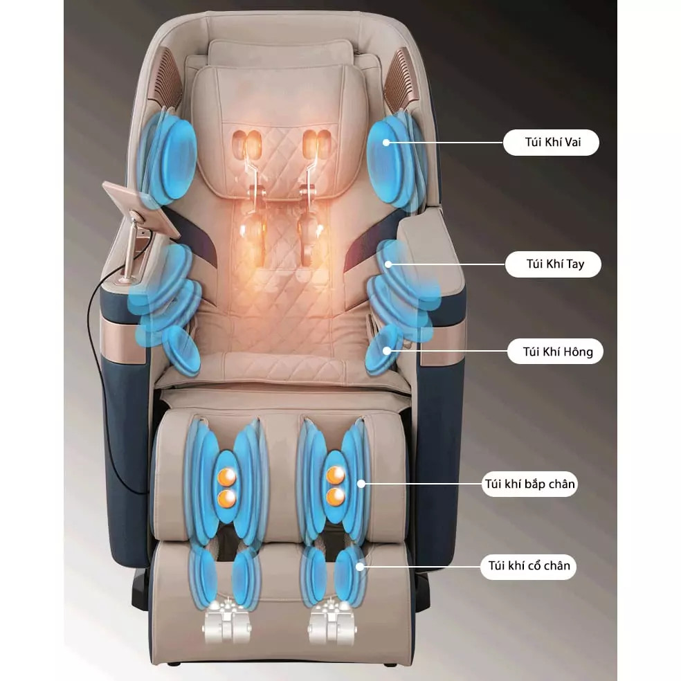 Công nghệ túi khí ghế massage