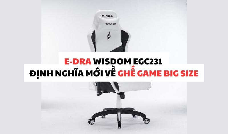 E-Dra Wisdom EGC231 định nghĩa mới về ghế game big size